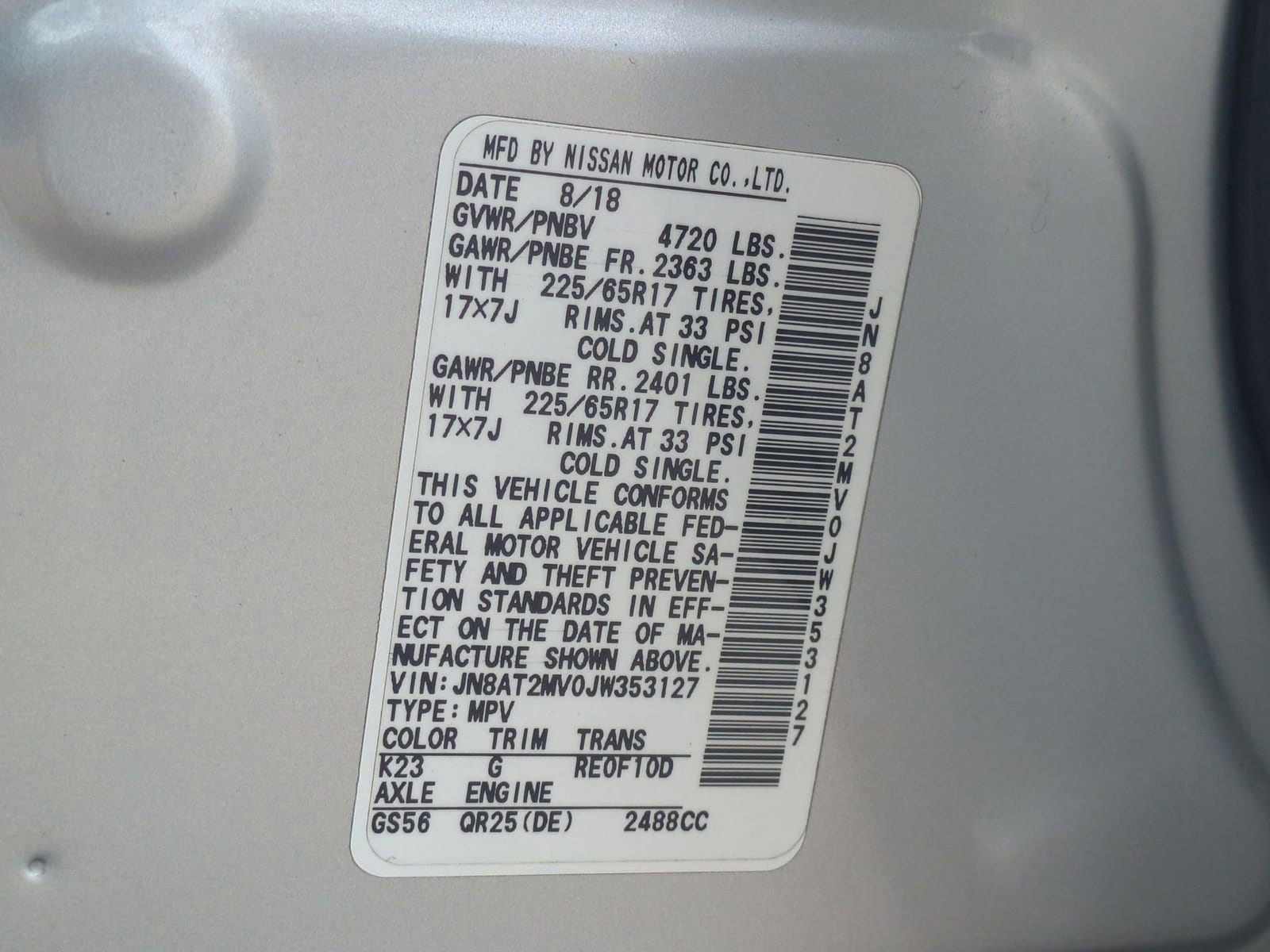 Thumbnail: 2018 Nissan Rogue - 34