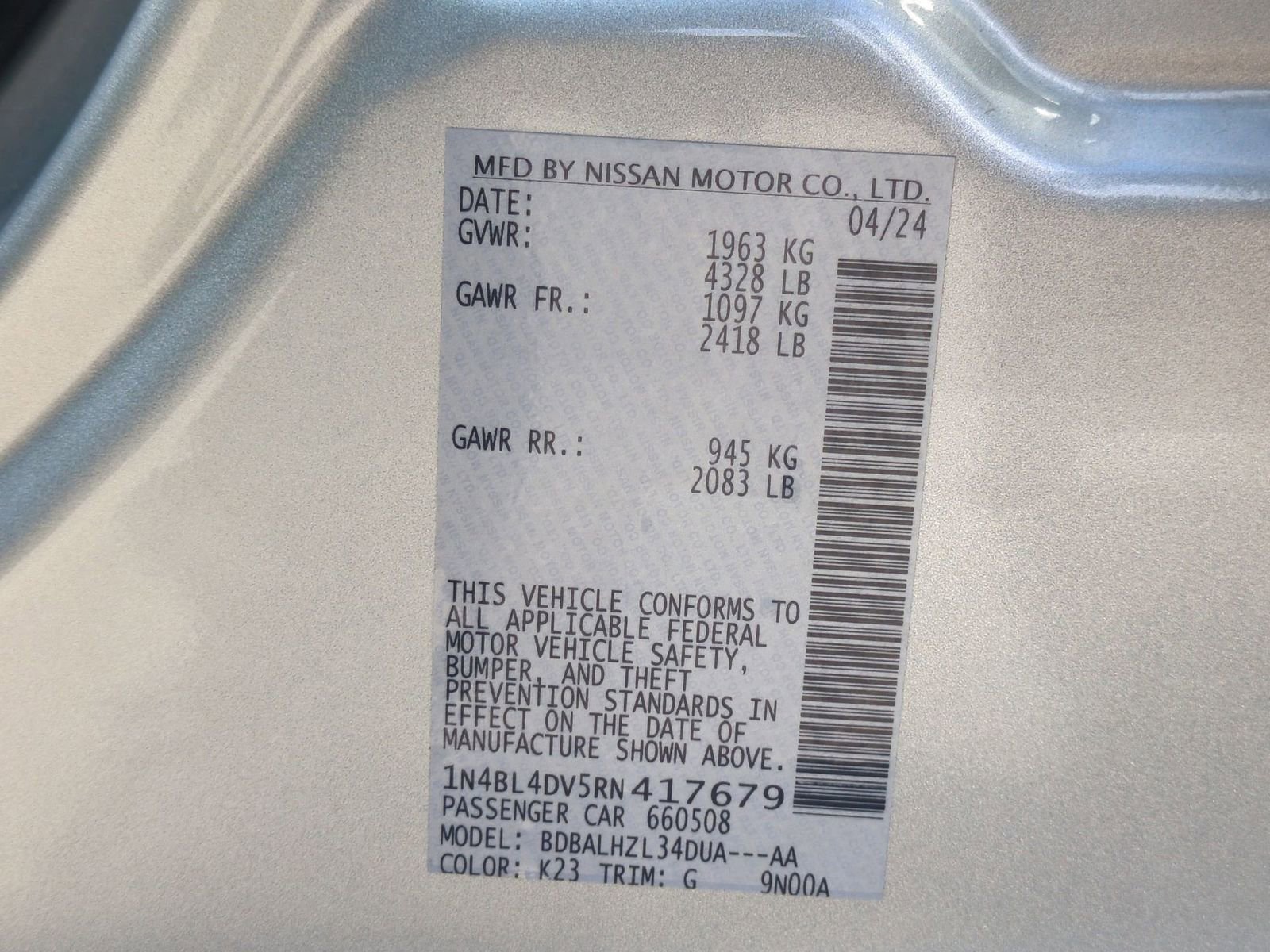 Thumbnail: 2024 Nissan Altima - 34