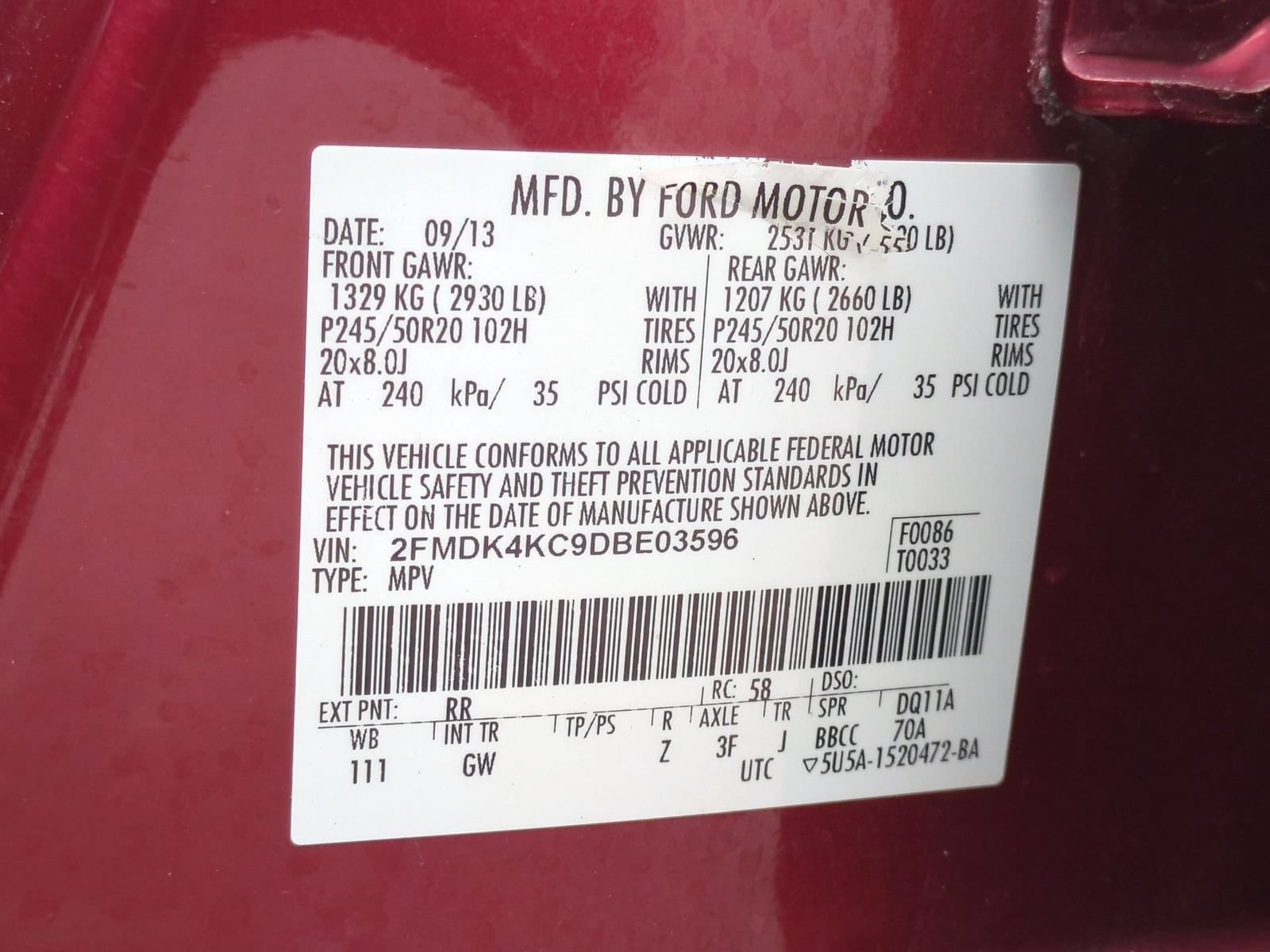 Thumbnail: 2013 Ford Edge - 37