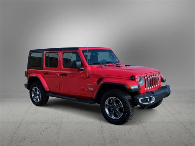 Used 2020 Jeep Wrangler Unlimited Sahara with VIN 1C4HJXEG2LW103727 for sale in Farmington, MI