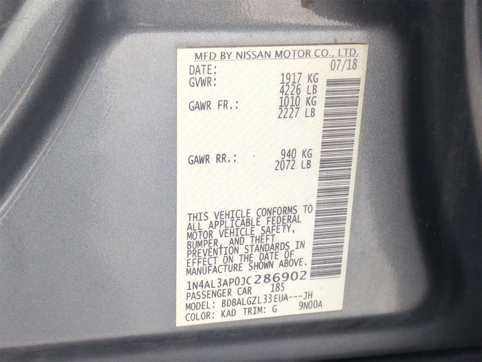 Thumbnail: 2018 Nissan Altima - 34