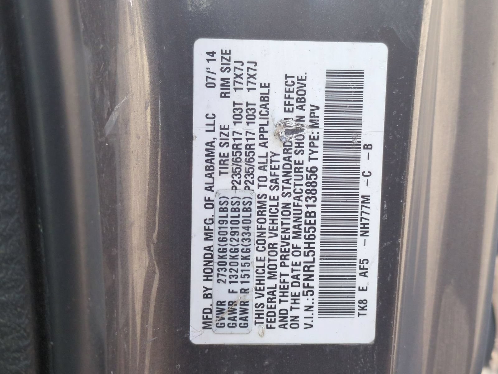 Thumbnail: 2014 Honda Odyssey - 35