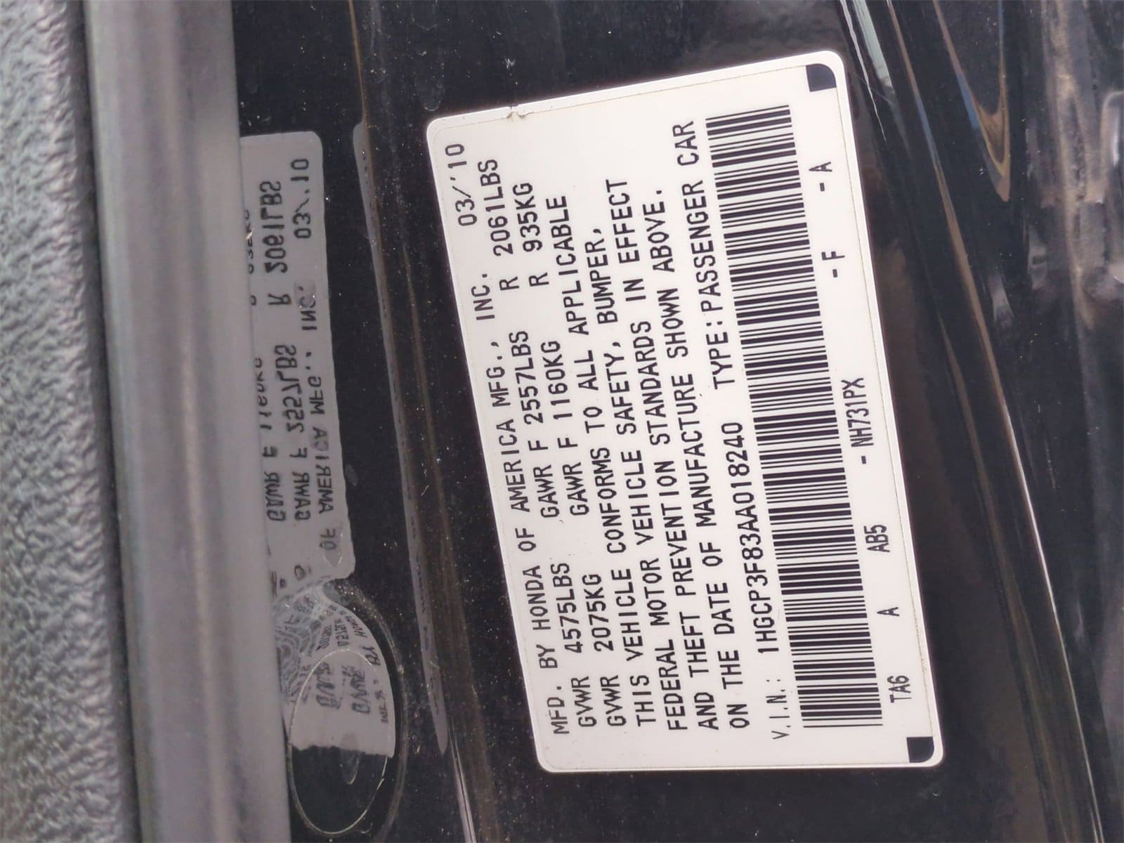 Thumbnail: 2010 Honda Accord - 34