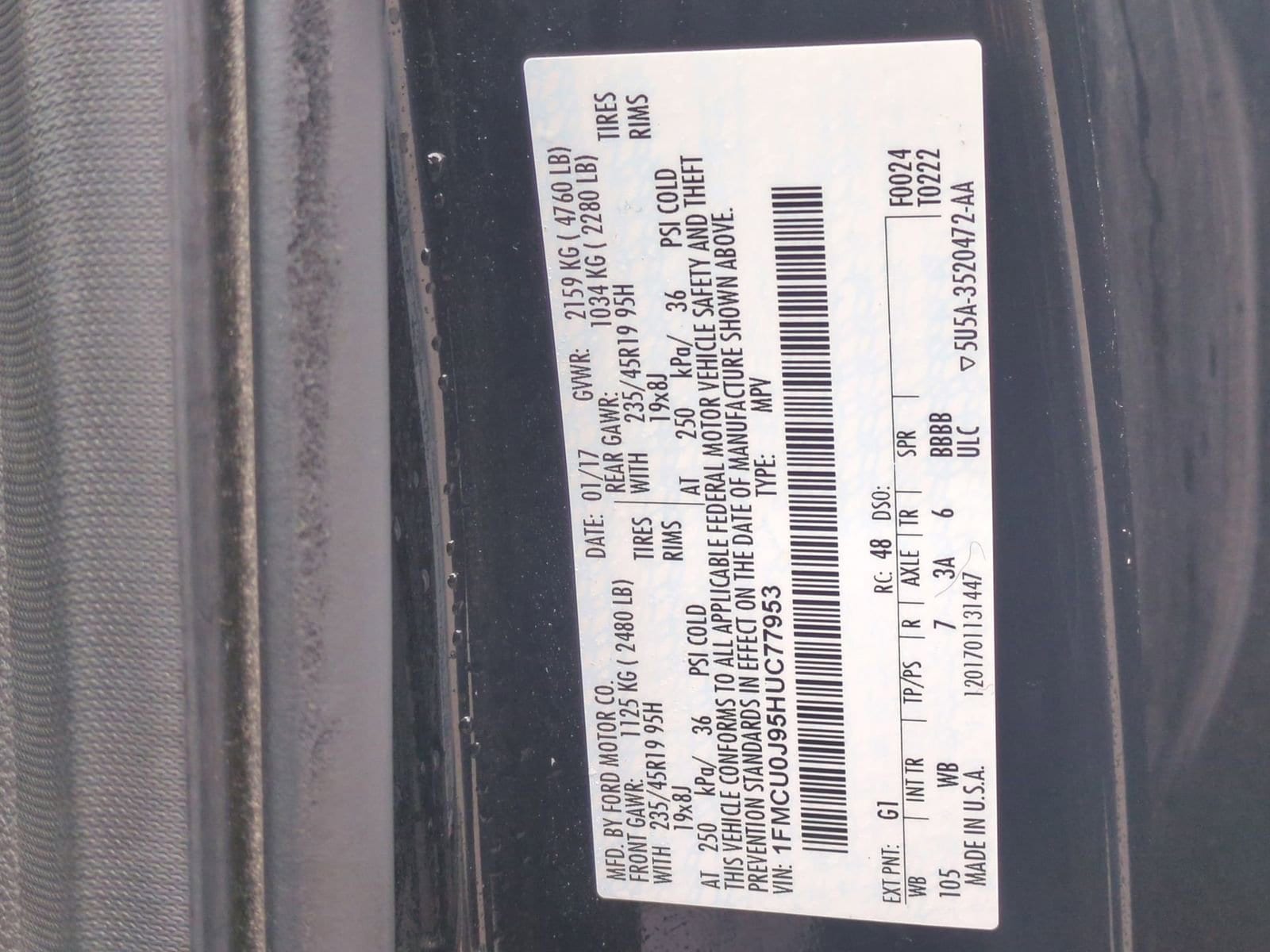 Thumbnail: 2017 Ford Escape - 36