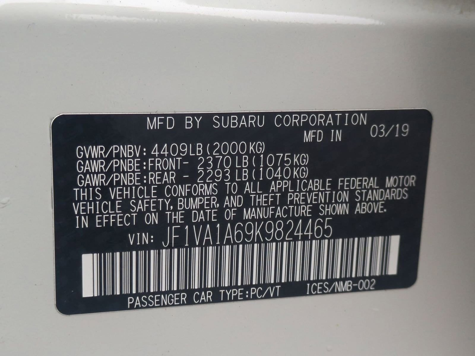 Thumbnail: 2019 Subaru WRX - 33