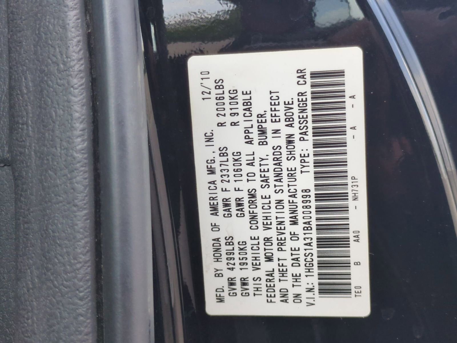 Thumbnail: 2011 Honda Accord - 29