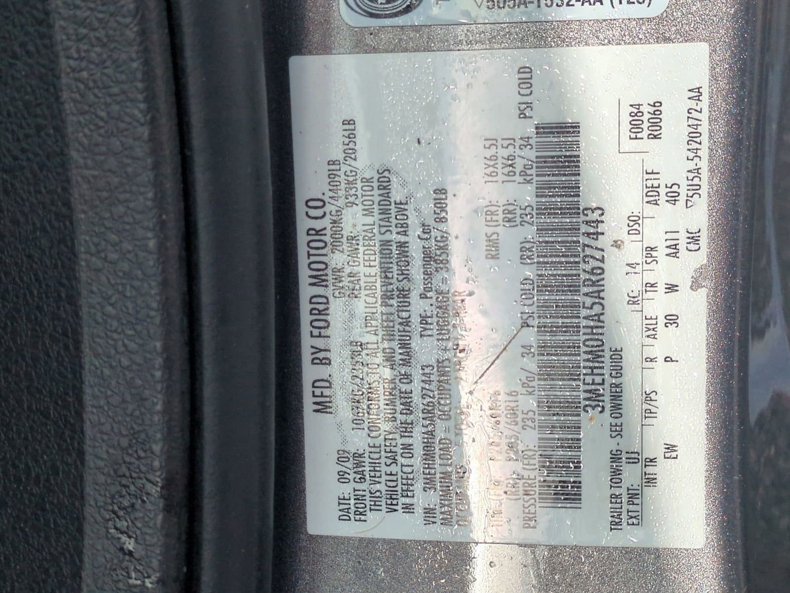 Thumbnail: 2010 Mercury Milan - 33