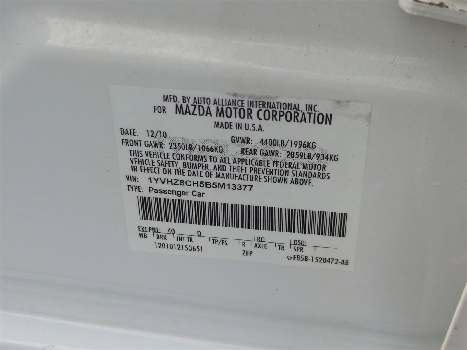 Thumbnail: 2011 Mazda Mazda6 - 35