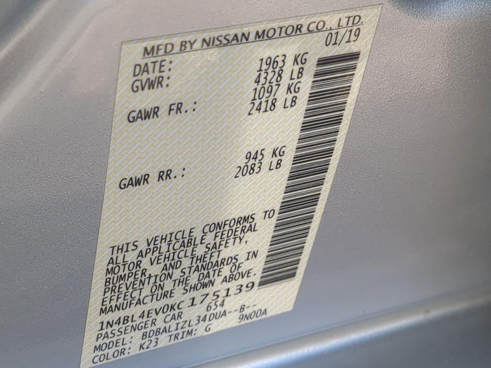 Thumbnail: 2019 Nissan Altima - 34