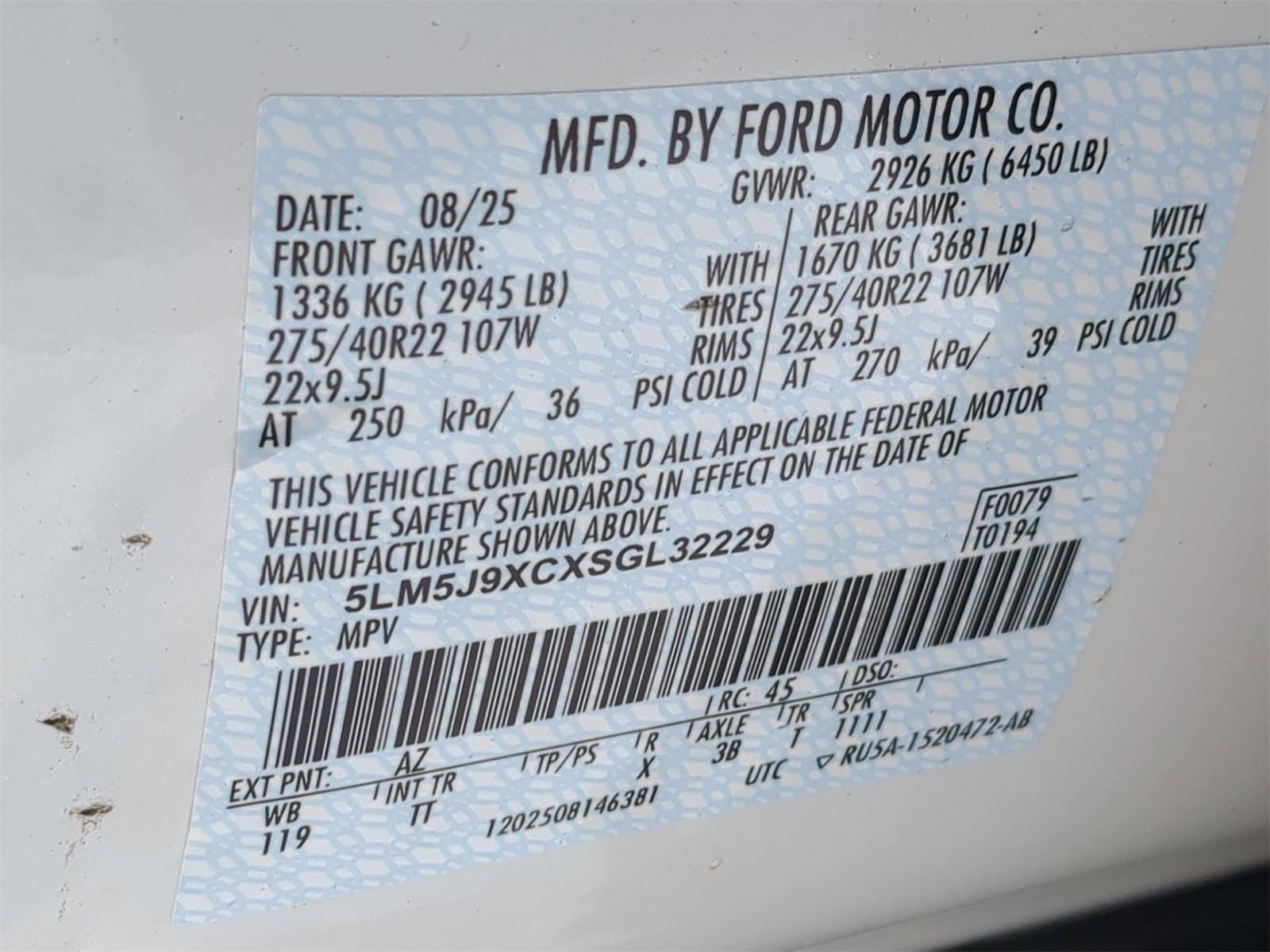 Thumbnail: 2025 Lincoln Aviator - 37