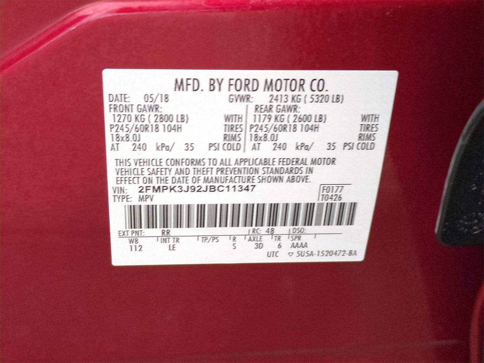 Thumbnail: 2018 Ford Edge - 36