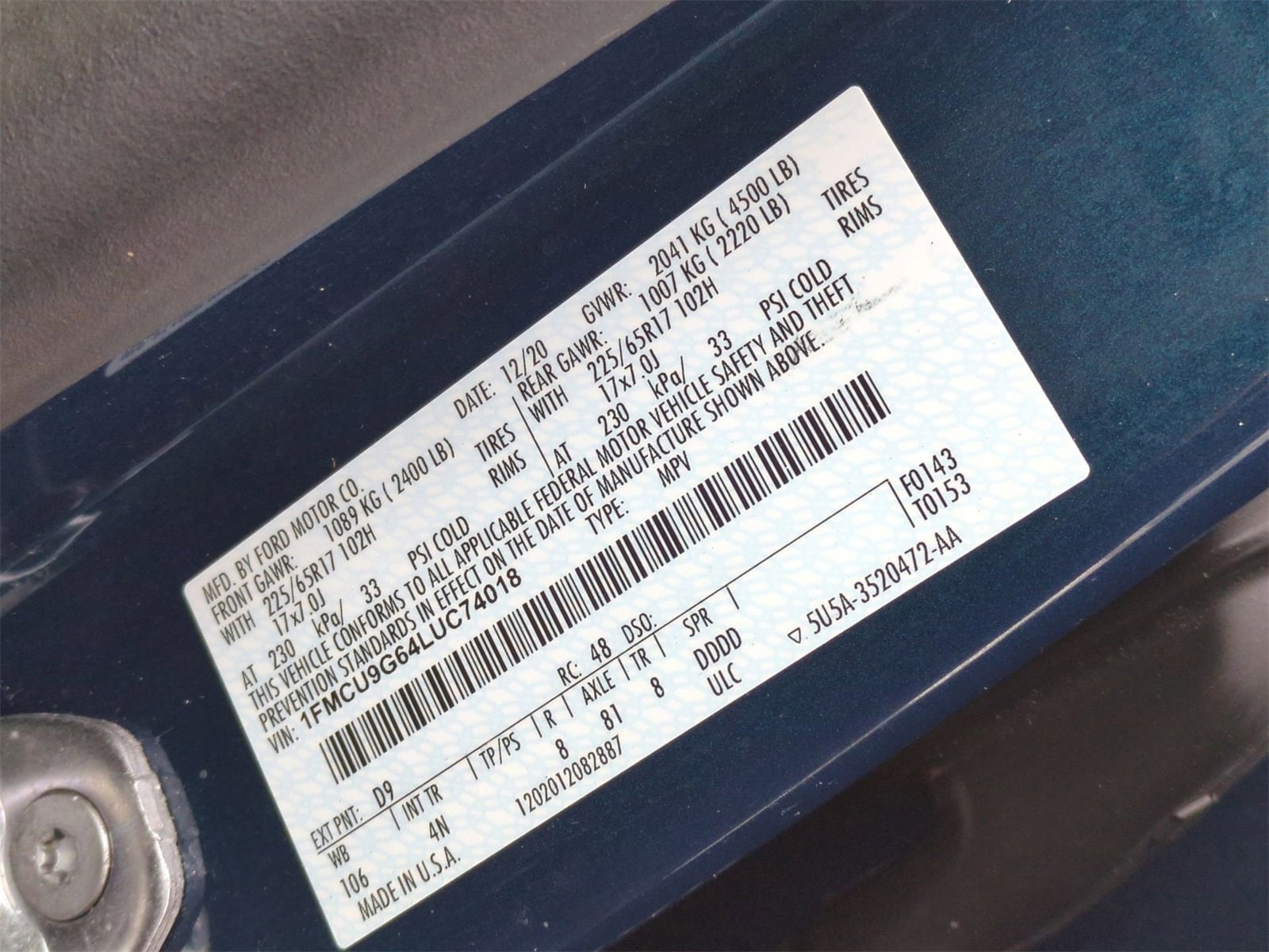 Thumbnail: 2020 Ford Escape - 35