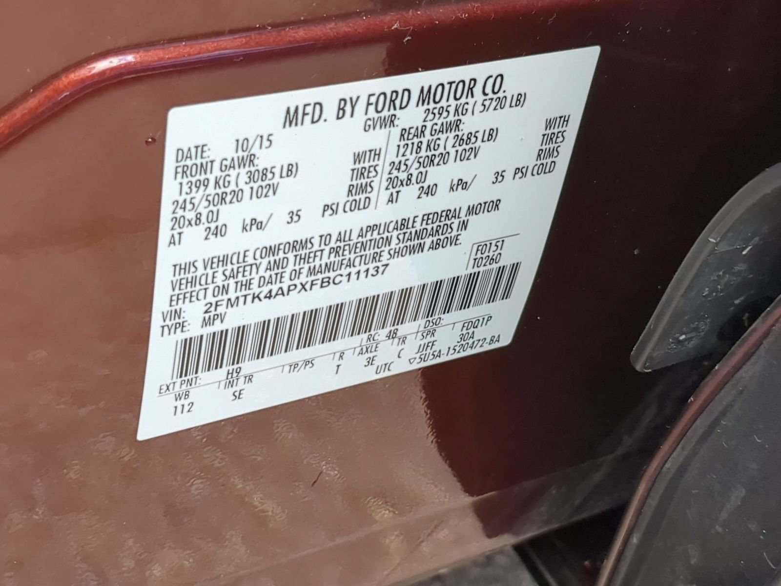 Thumbnail: 2015 Ford Edge - 33
