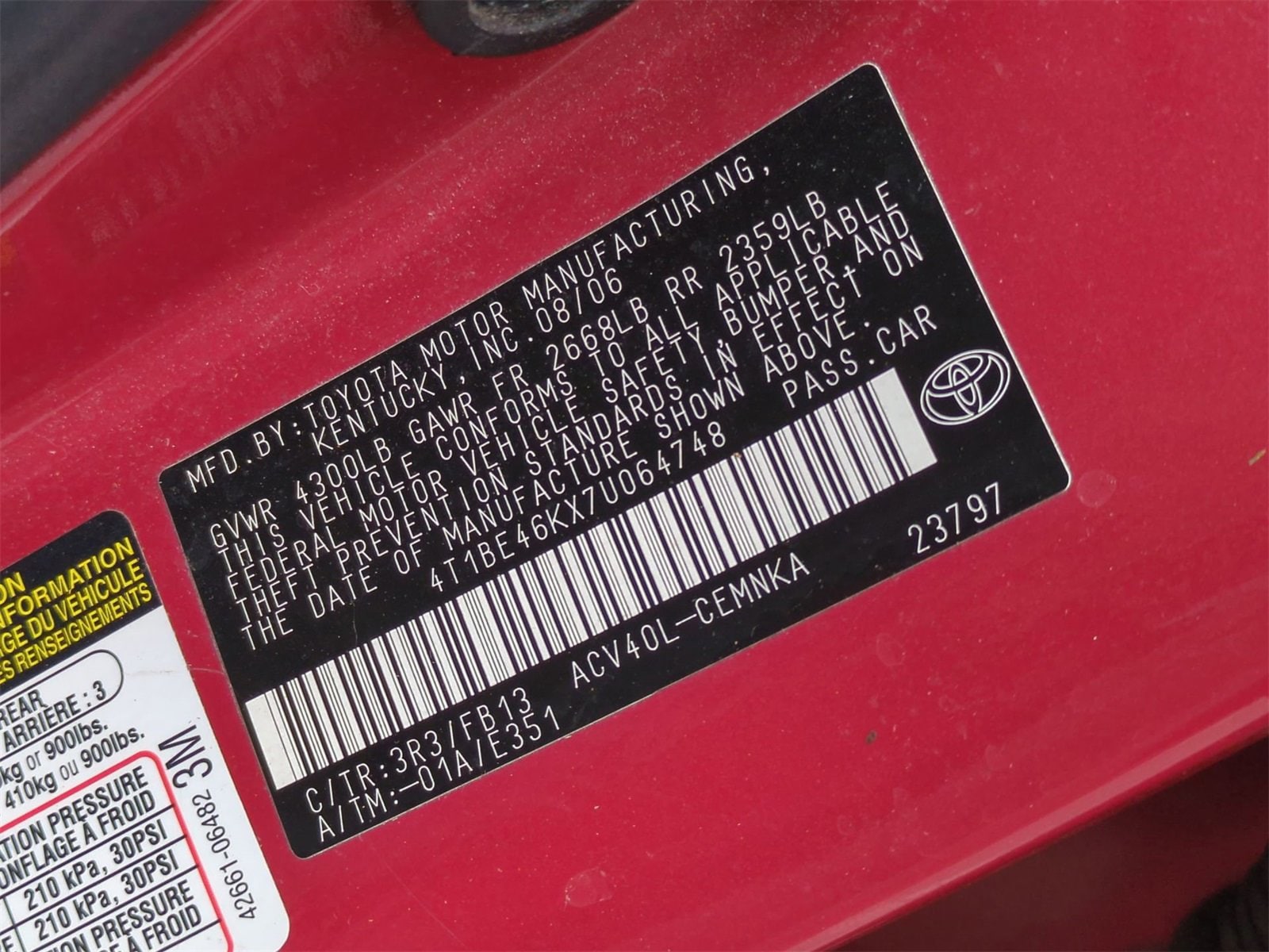 Thumbnail: 2007 Toyota Camry - 28