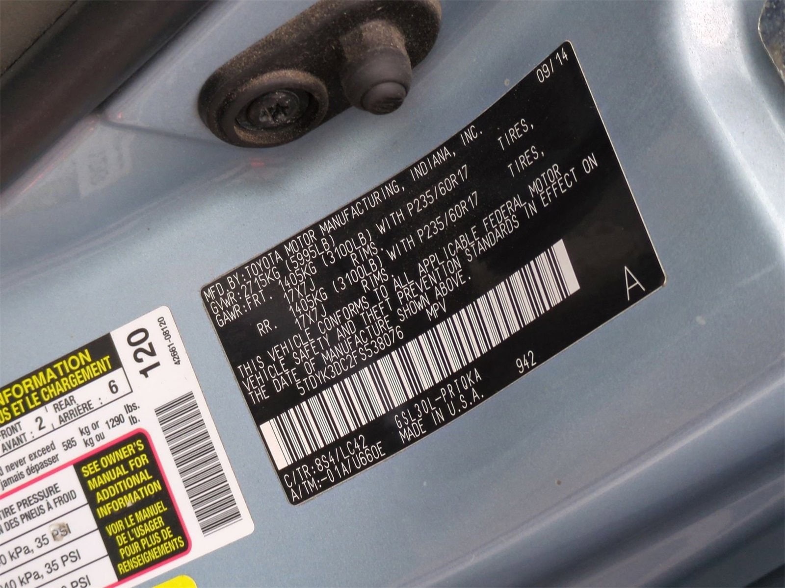 Thumbnail: 2015 Toyota Sienna - 37