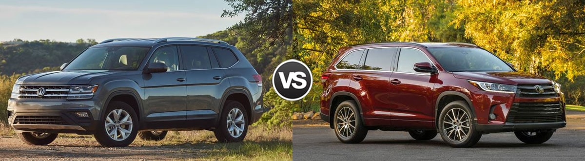 2019 Volkswagen Atlas Vs Toyota Highlander Compare 2019 Volkswagen Atlas vs 2019 Toyota Highlander | Troy MI