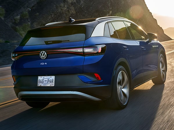 2021 Volkswagen ID.4 electric SUV Rear Angle