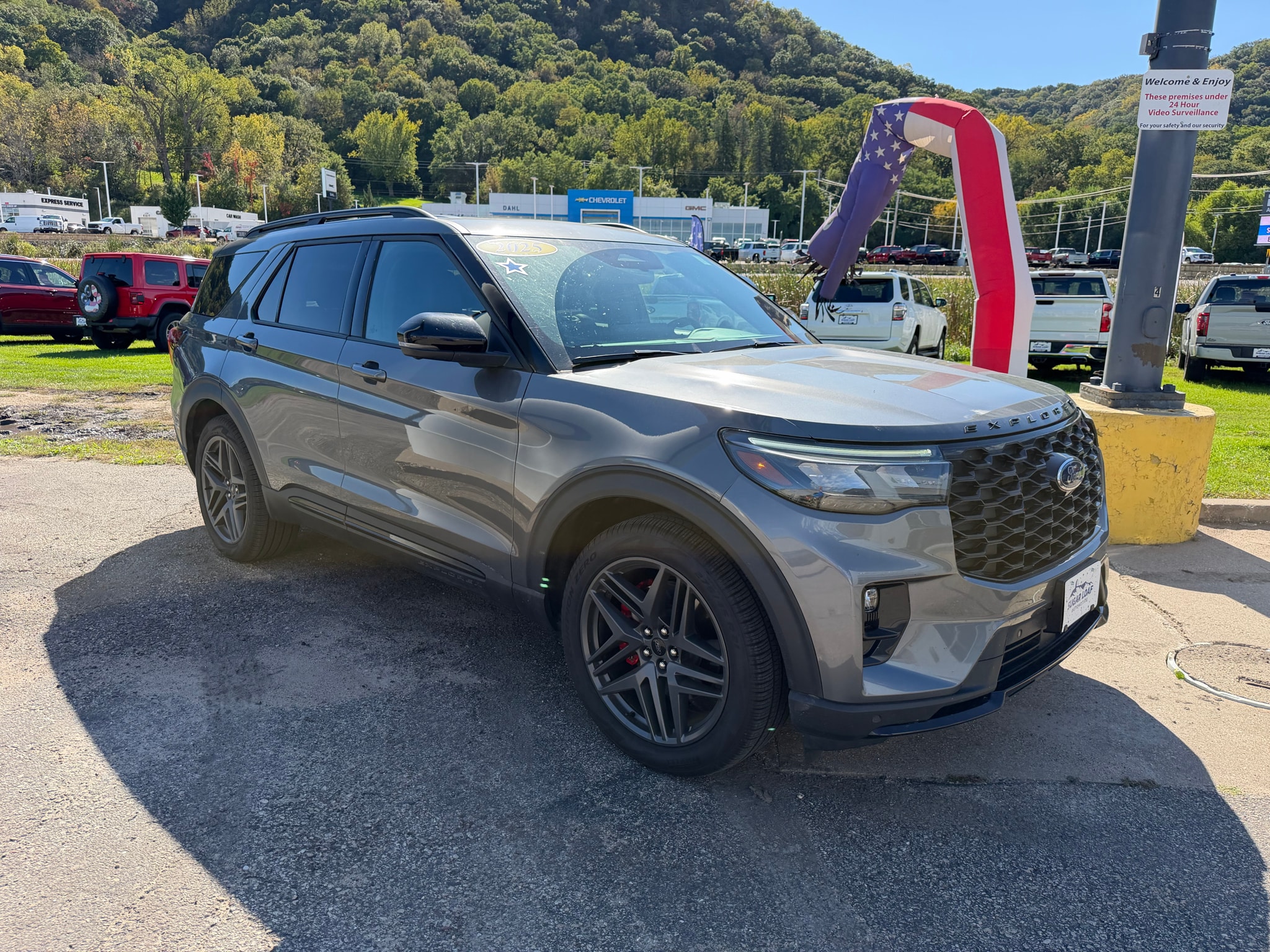 Used 2025 Ford Explorer ST with VIN 1FMWK8GC8SGB33176 for sale in Winona, Minnesota