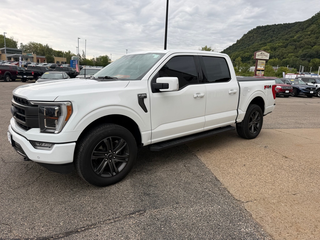 Used 2022 Ford F-150 Lariat with VIN 1FTFW1E81NFA55879 for sale in Winona, Minnesota