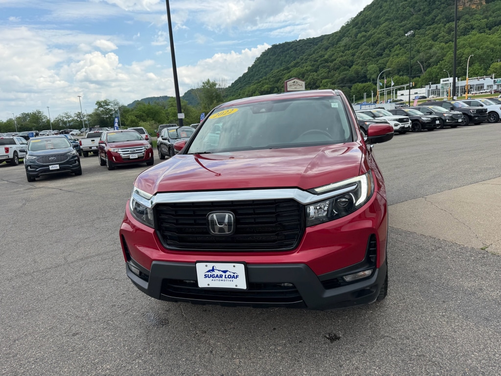 Used 2022 Honda Ridgeline RTL-E with VIN 5FPYK3F74NB010355 for sale in Winona, Minnesota
