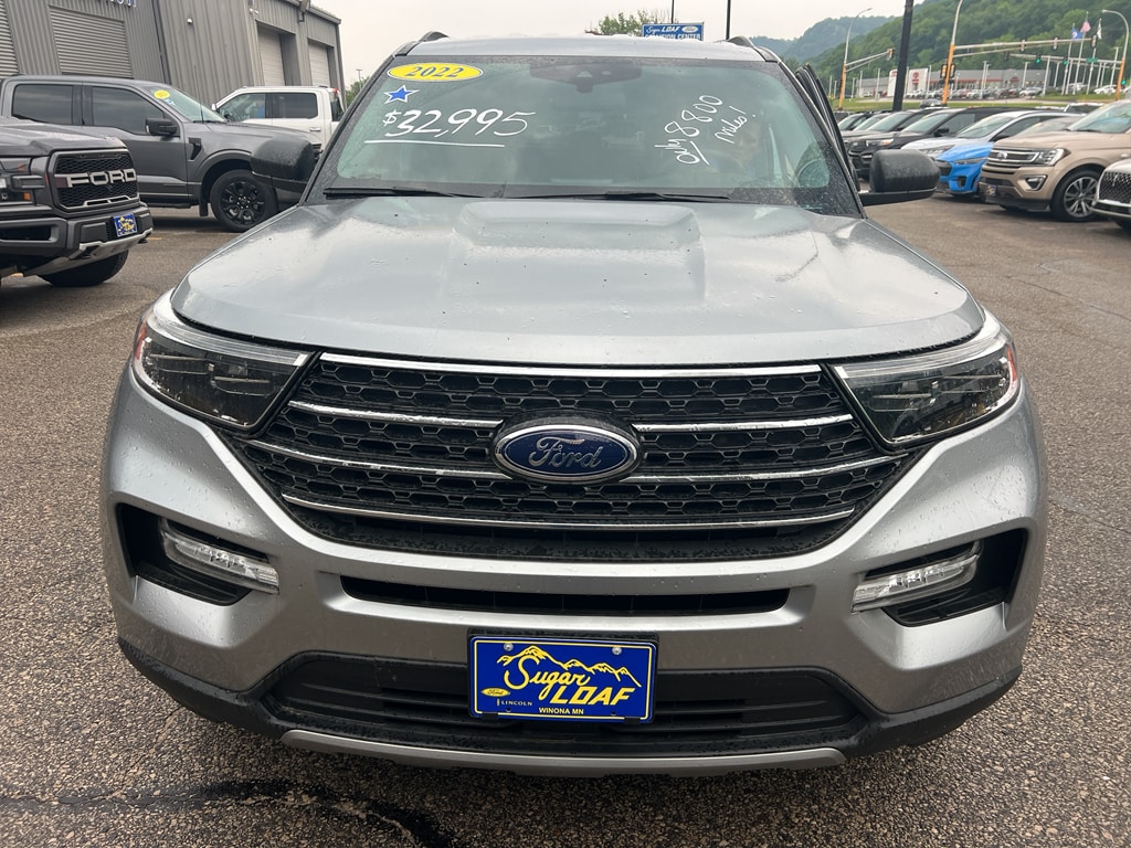Used 2022 Ford Explorer XLT with VIN 1FMSK8DH2NGC18839 for sale in Winona, Minnesota