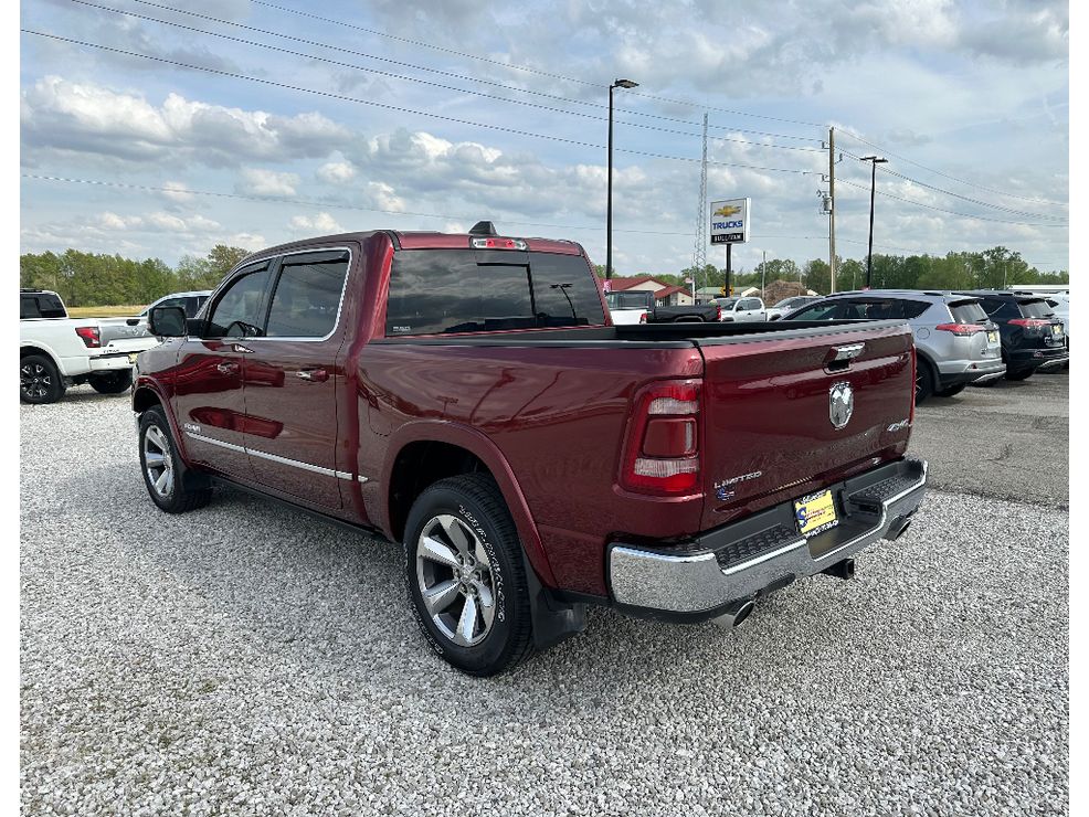 Used 2021 RAM Ram 1500 Pickup Limited with VIN 1C6SRFHMXMN810633 for sale in Sullivan, IN