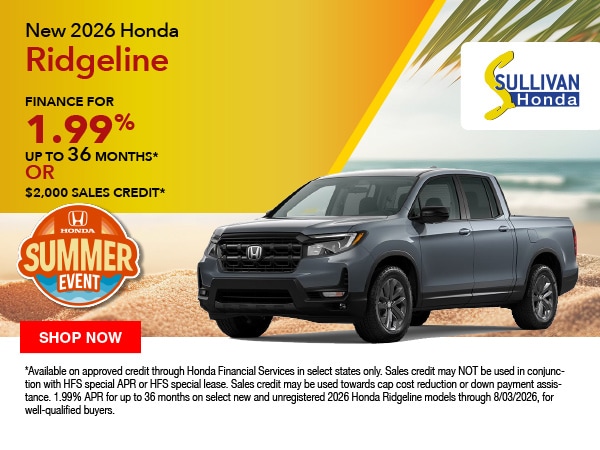 Honda Dealer Serving Otis MA 01253 | Sullivan Honda