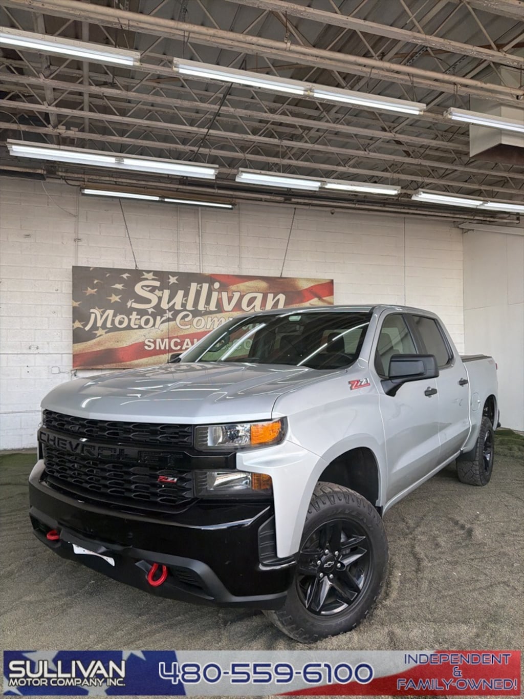 Used 2019 Chevrolet Silverado 1500 Custom Trail Boss Truck Crew Cab