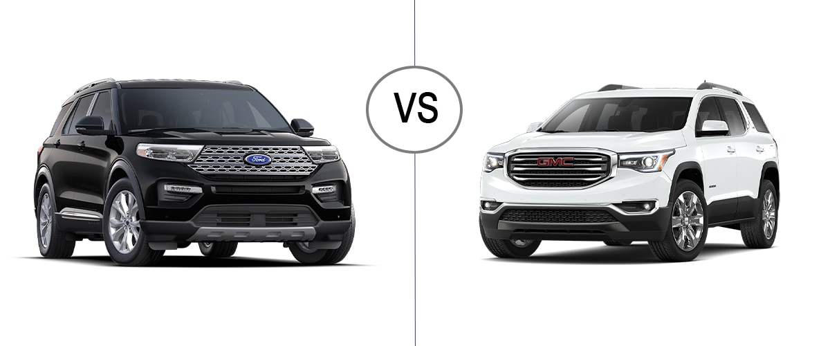 2020 Explorer vs GMC Acadia Summit Ford