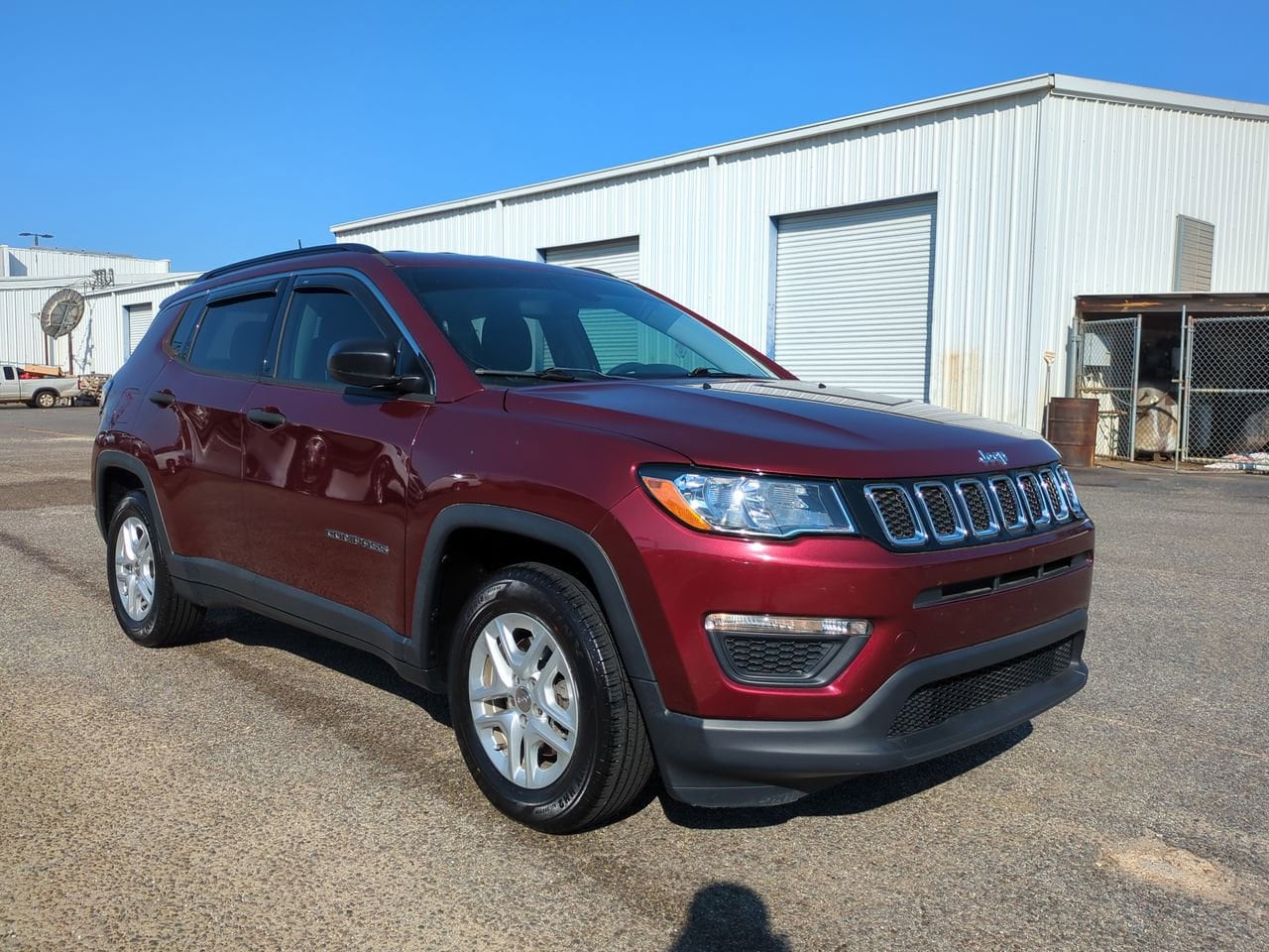 Used 2021 Jeep Compass Sport with VIN 3C4NJCAB2MT514476 for sale in Americus, GA