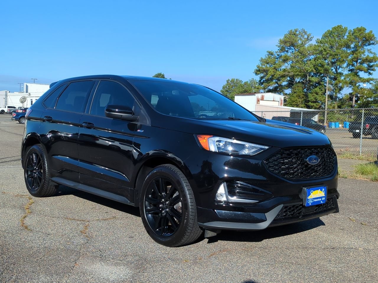 Used 2022 Ford Edge ST-Line with VIN 2FMPK4J95NBA23725 for sale in Americus, GA