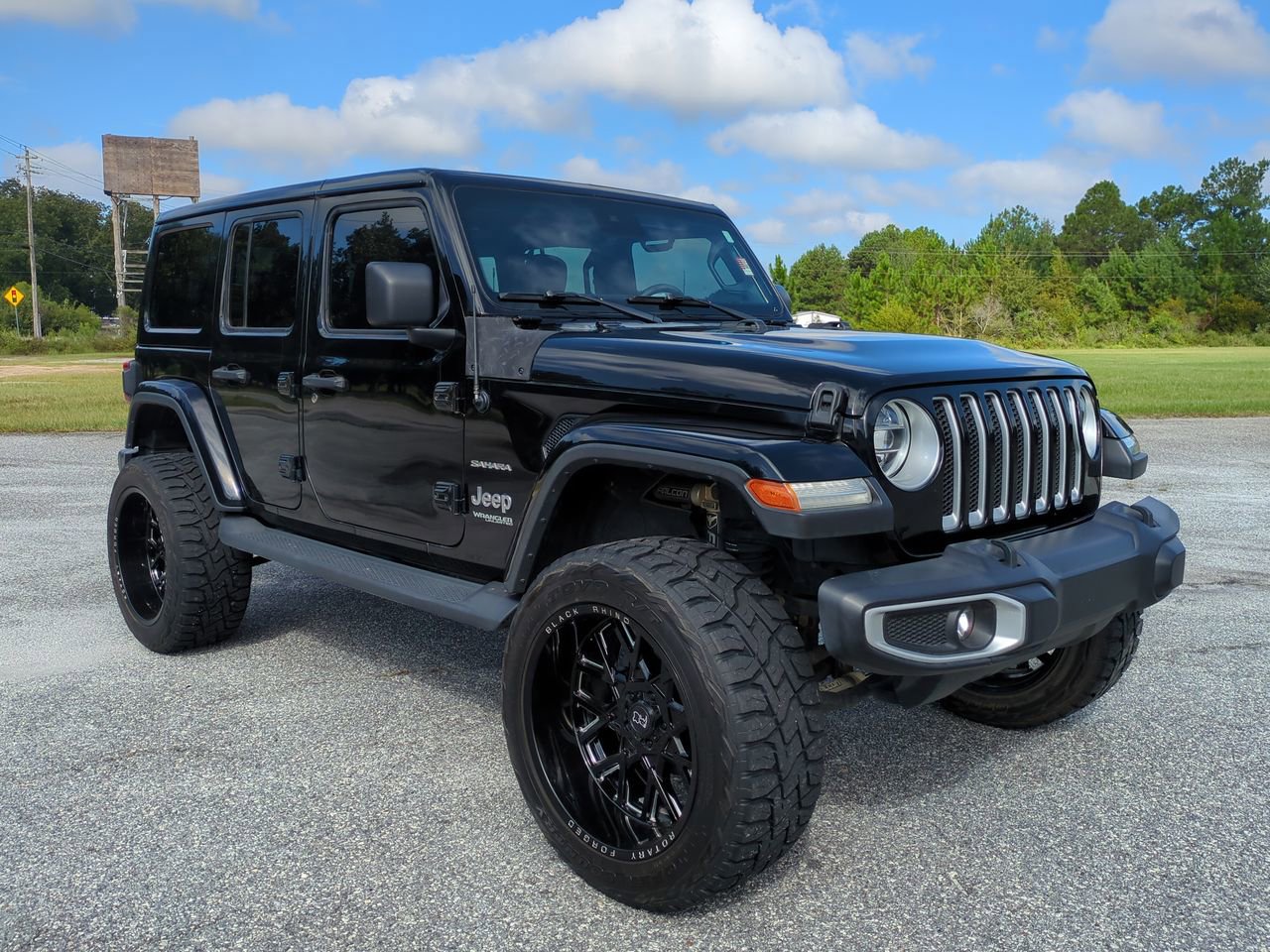 Used 2021 Jeep Wrangler Unlimited Sahara with VIN 1C4HJXEN8MW597849 for sale in Cordele, GA