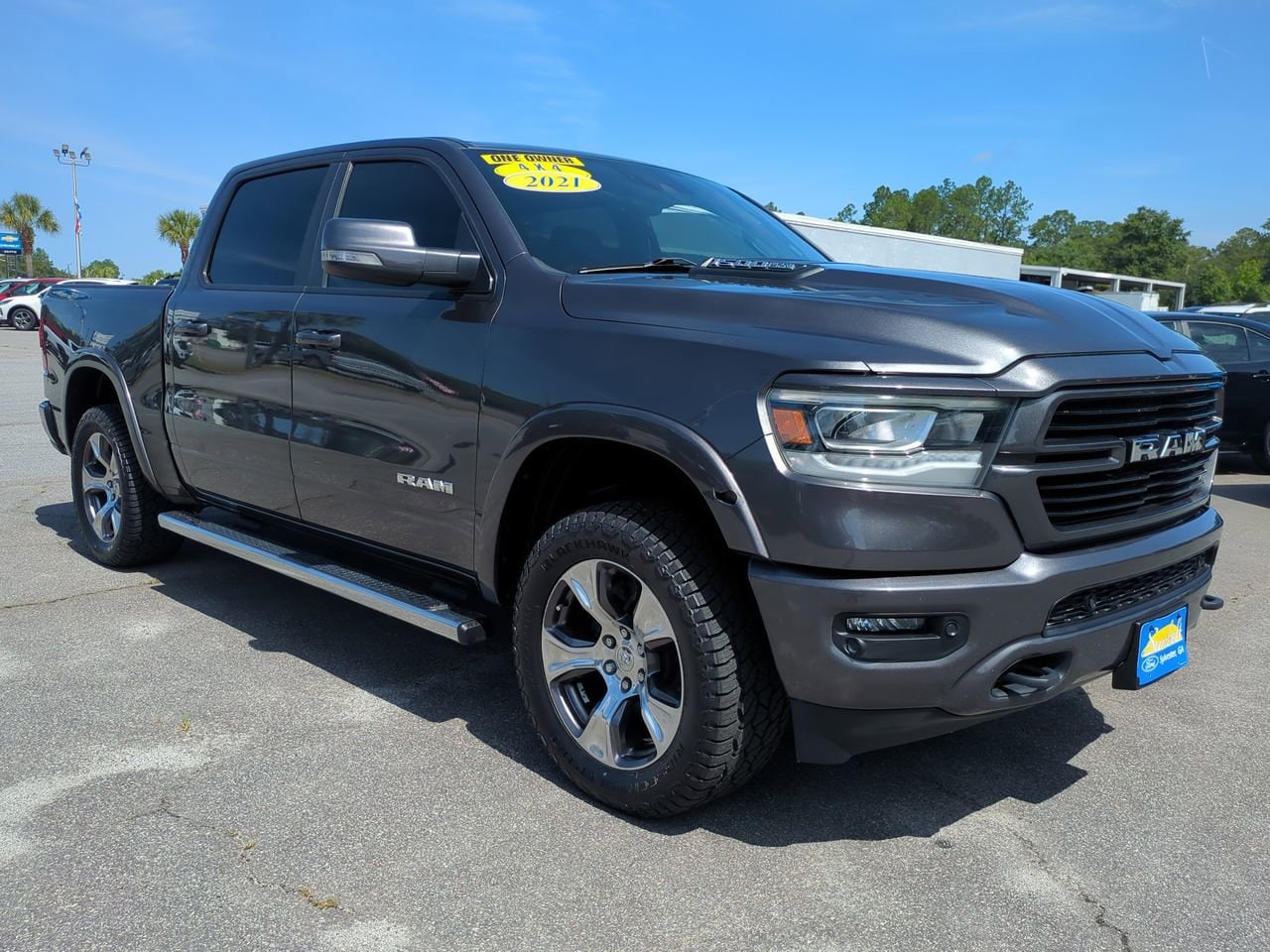 Used 2021 RAM Ram 1500 Pickup Laramie with VIN 1C6SRFJT3MN533891 for sale in Sylvester, GA