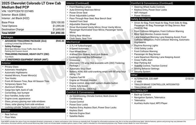 2025 Chevrolet Colorado LT - Photo 37