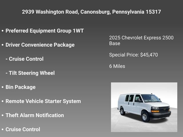 2025 Chevrolet Express Cargo Work Van - Photo 9