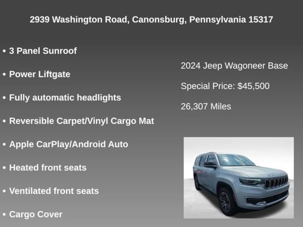 Used 2024 Jeep Wagoneer Series I 4x4 SUV