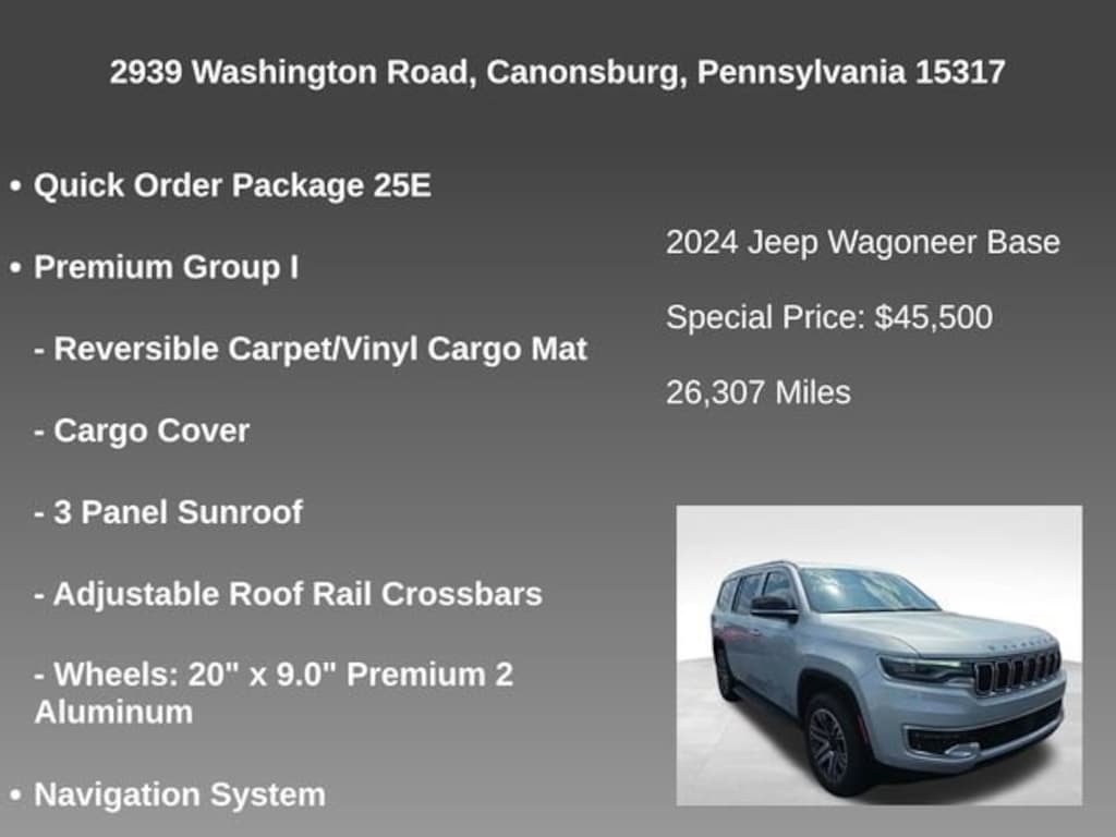 Used 2024 Jeep Wagoneer Series I 4x4 SUV