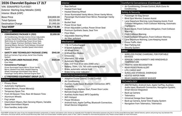 2026 Chevrolet Equinox LT - Photo 36