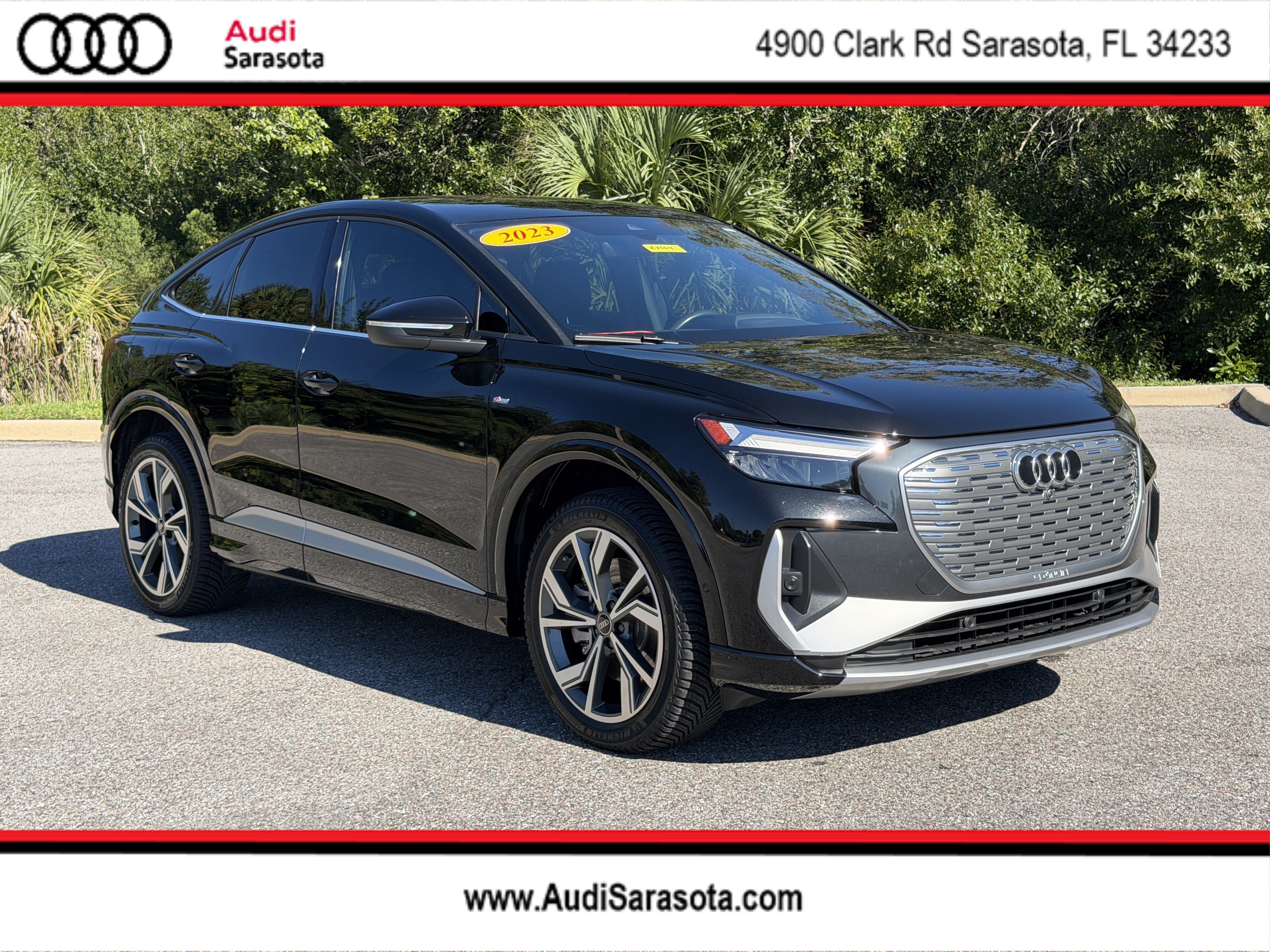 Used 2023 Audi Q4 Sportback e-tron Premium Plus with VIN WA132BFZ3PP046782 for sale in Sarasota, FL