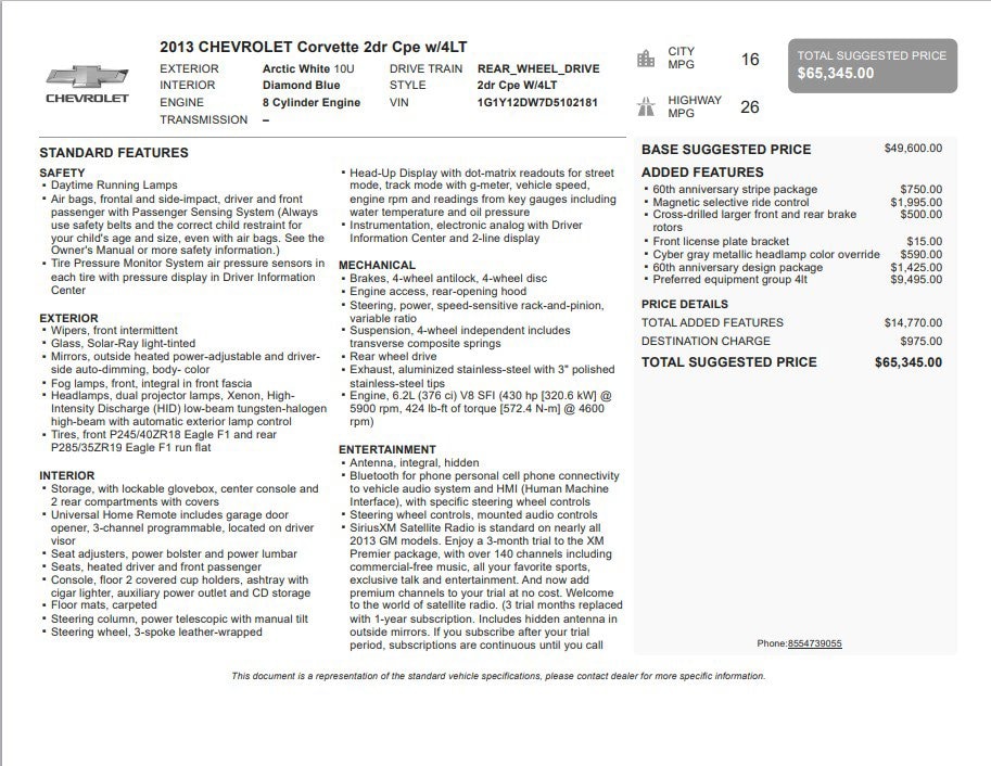 2013 Chevrolet Corvette Base - Photo 9