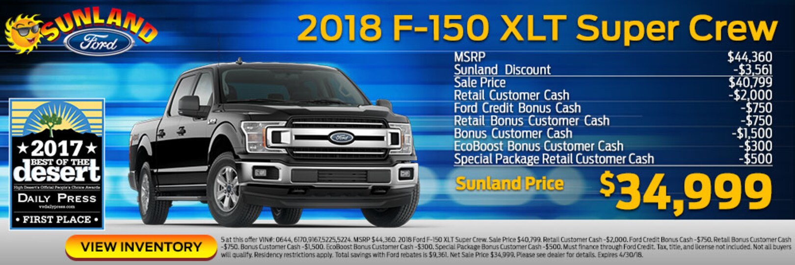 New Ford & Used Car Dealer in Victorville, CA Sunland Ford