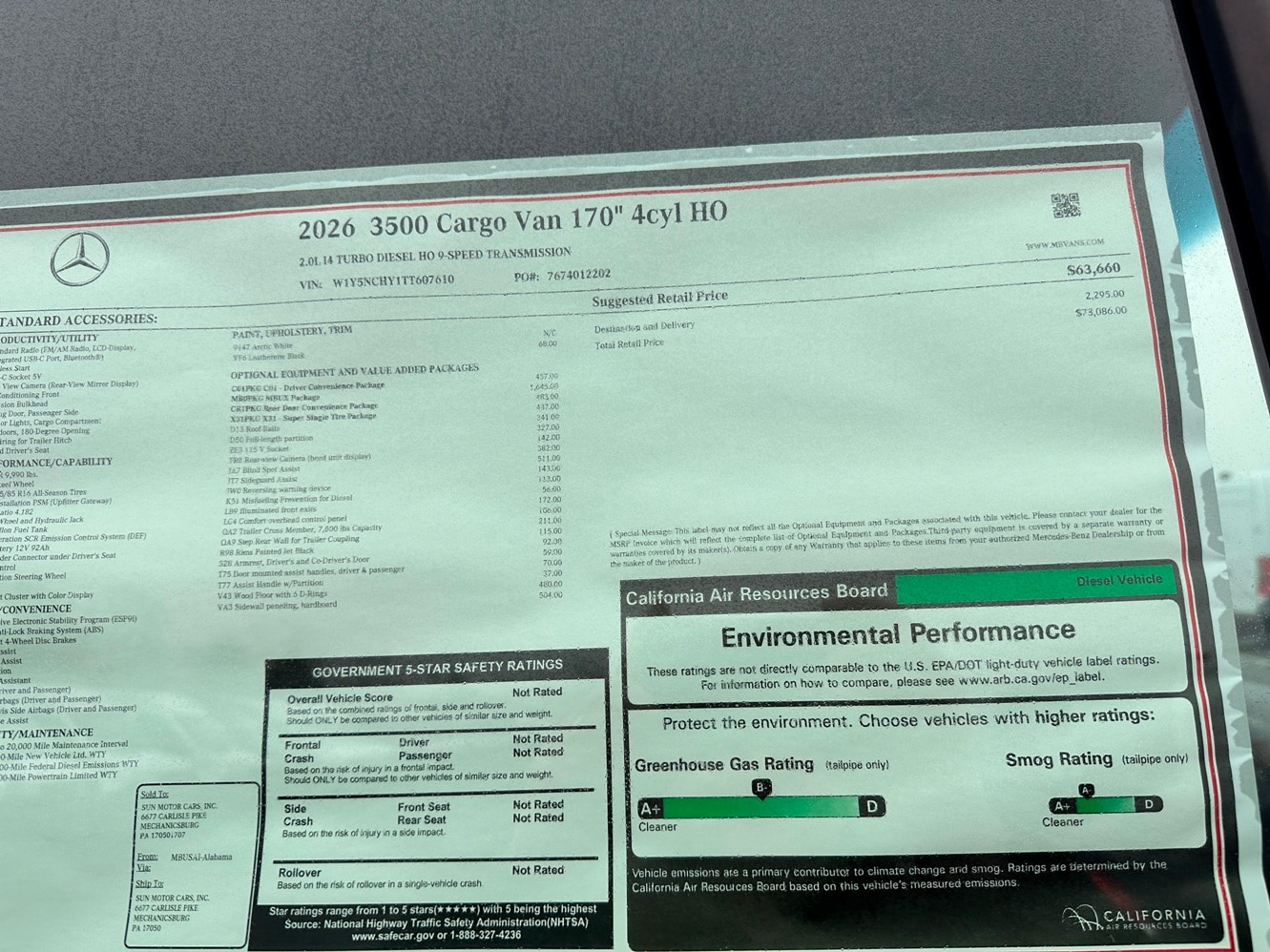 2026 Mercedes-Benz Sprinter Cargo Van Base - Photo 25