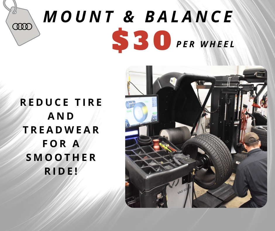 $30 Per Wheel Mount and Balance