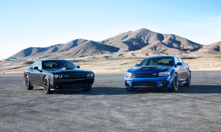Dodge Challenger Exterior parked in a desert