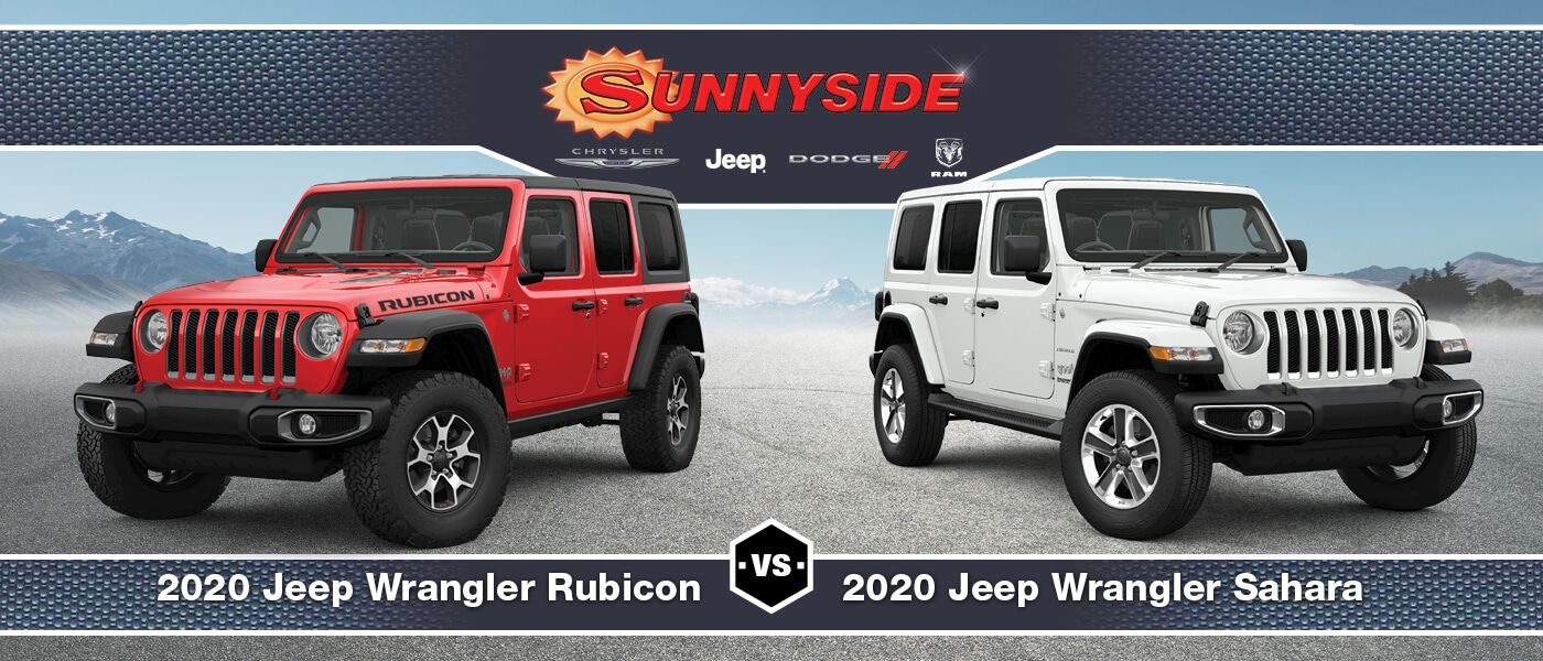 difference between jeep wrangler unlimited sahara and rubicon