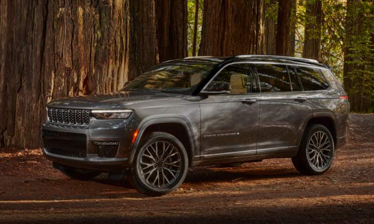 2023 Grand Cherokee L inside a forest