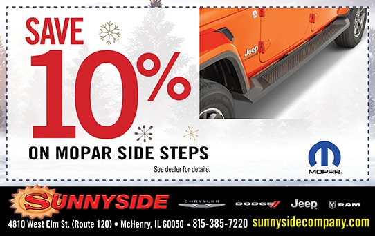 10% Off Mopar Side Steps