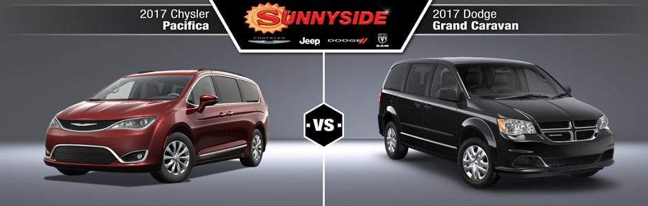 2017 Chrysler Pacifica vs. 2017 Dodge Grand Caravan Review in McHenry, IL