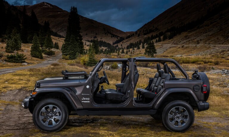 2021 Jeep Wrangler with doors removed