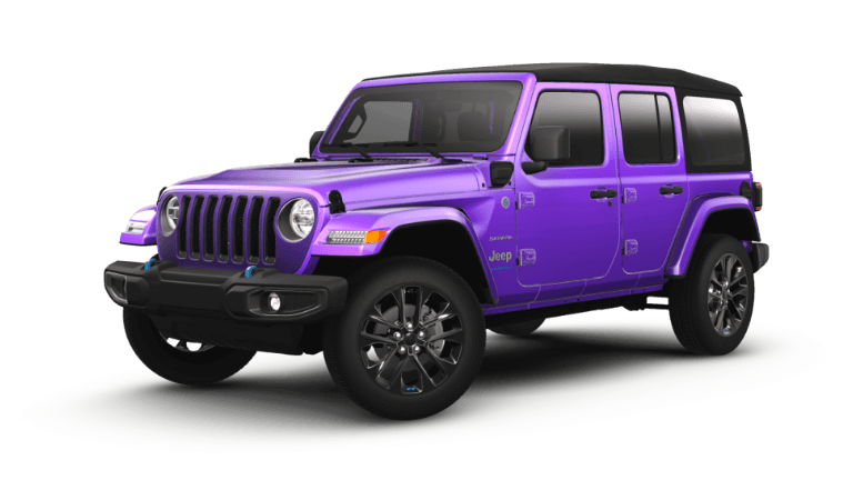 2023 Jeep WRangler 4xe Sahara in Reign color